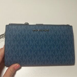 Michael Kors Denim Blue Monogram Wallet